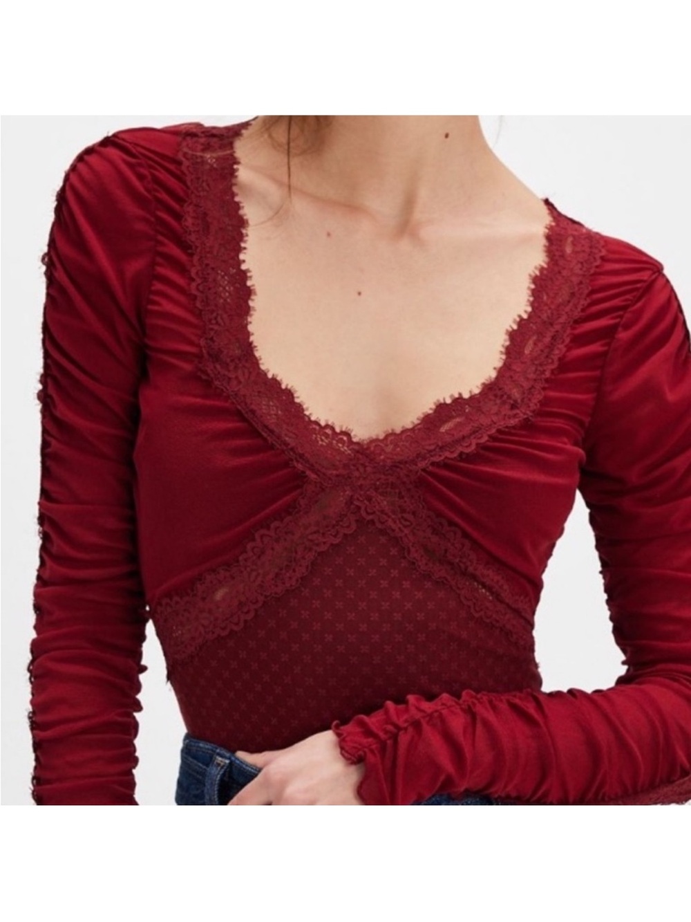 Free People Forever Young Bodysuit S (Never Worn)
